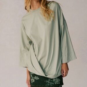 Free People Green Dallas Tunic